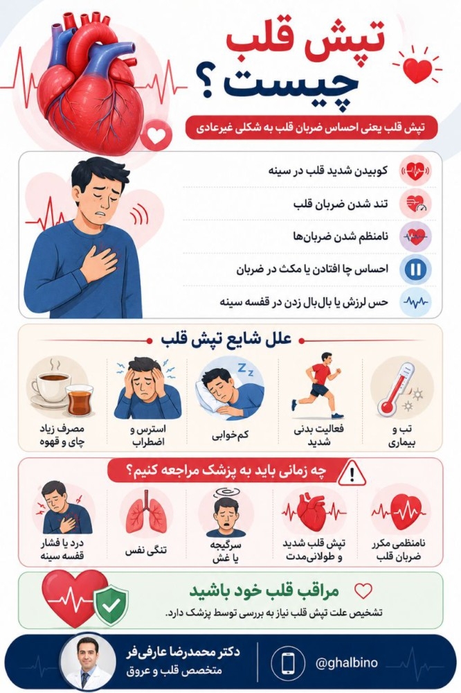 تپش قلب چیست؟ علل و زمان مراجعه به پزشک 